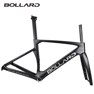 Cadre de vélo de route Bollard R-ones Full Carbon T1000 Disc avec passage de câbles interne, EPS, module élevé, léger, fixation plate T47 R-ones - Product Image 4
