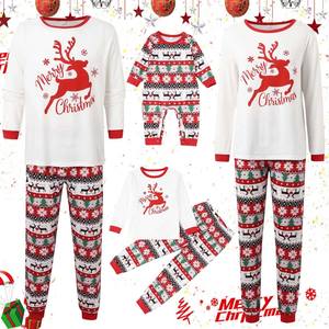 2025 nuovo pigiama di natale rosso manica lunga pigiami Set per ragazzi e ragazze donne uomo gemello <span class=keywords><strong>casa</strong></span> <span class=keywords><strong>abbigliamento</strong></span> per famiglia <span class=keywords><strong>invernale</strong></span> - Product Image 3