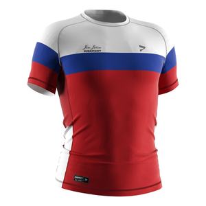 Rashguard de la série Elite nationale russe pour les sports actifs, anti-humidité pour la gym, le MMA, le BJJ, le grappling, le judo - Product Image 4