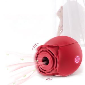 Vibratore a Rosa per Donna all'Ingrosso con Logo Personalizzato Stimolatore Clitorideo a Suzione Giocattoli per Adulti Vibratore a Rosa a Suzione Sex Toys per Donna - Product Image 1