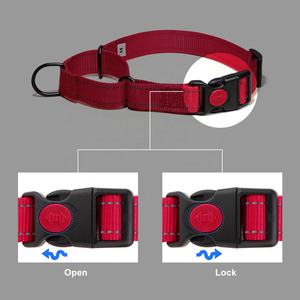 Collares de entrenamiento para perros de nailon resistente de Color sólido, collares de martingala reflectantes seguros para perros - Product Image 4