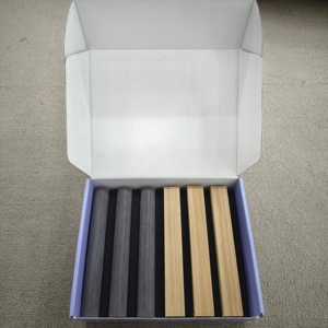 Musterdesign MDF Polyesterfaser Holzlatten Schallabsorbierende Geräuschunterdrückung Texturierte Oberfläche für Heimstudio Auditorium - Product Image 5