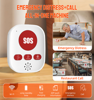 Bouton SOS miniature Tuya, appel d'urgence, WiFi, IP65, étanche, alarme 80 dB, alerte de sécurité personnelle portable pour les personnes âgées et les enfants