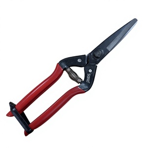 Tijeras de Jardín Industriales SONO J55 SANT DIY, con Mango Suave Rojo, Hoja de Acero al Carbono, Borde Liso, Herramienta de Corte Multiusos - Product Image 1