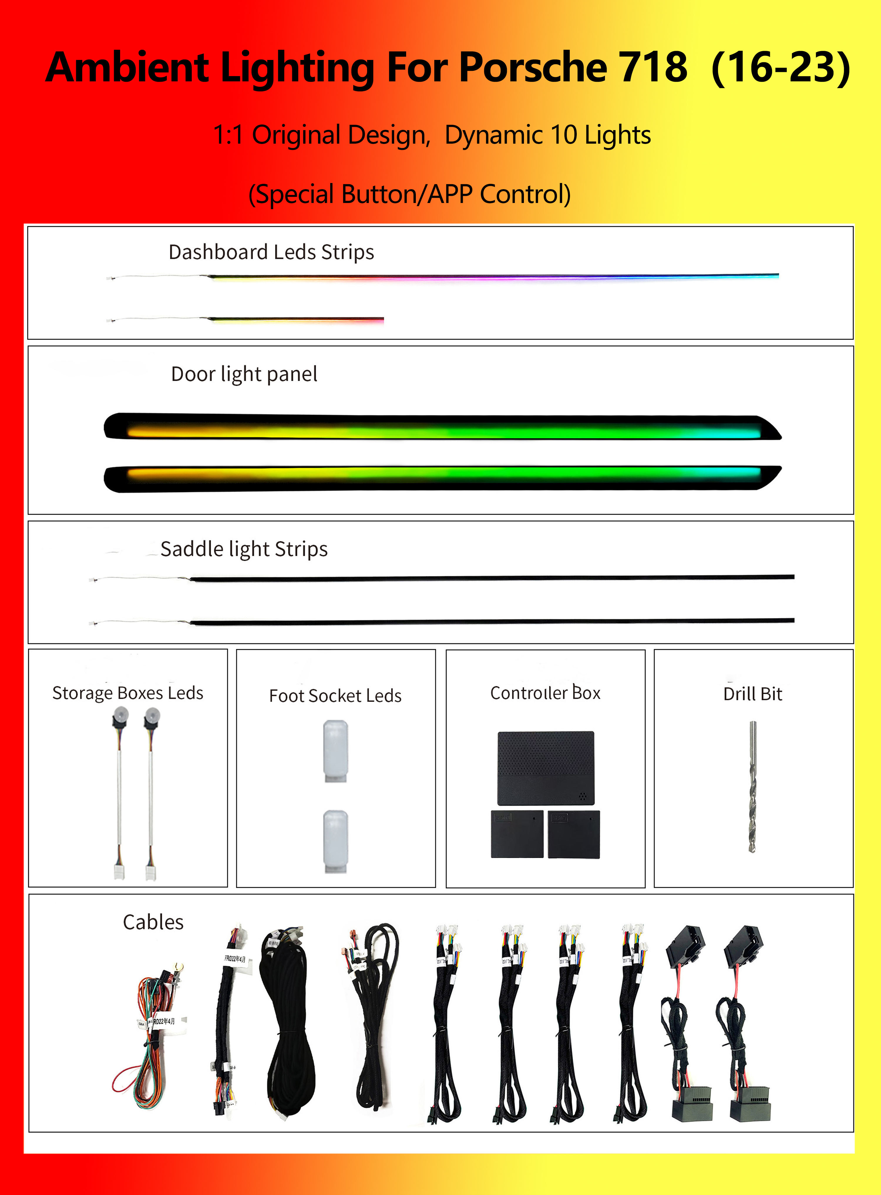 Porsche 718 Dynamic 10 Lights