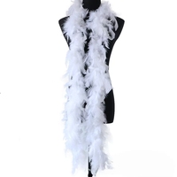 Boa en plumes Chandelle de qualité supérieure, poids lourd (40g, 60g, 80g, 100g, 120g), écharpe/châle moelleux pour costume, idéal pour carnaval, fête, Halloween
