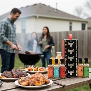 Set de Regalo de Especias para Barbacoa Smokehouse Pitmasters, 5 Mezclas de Condimento Gourmet (Cajun/Caribbean/Memphis/Southwest) |   Bull Camping al Aire Libre - Product Image 6