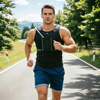 Nuevo Chaleco Deportivo Ligero y Transpirable de Poliéster con Soporte para Teléfono Móvil con Pantalla Táctil, Chaleco de Hidratación para Correr, Mochila para Deportes