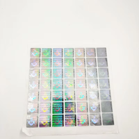 Autocollant holographique adhésif personnalisé, imperméable, avec estampage à chaud, étiquette de sécurité anti-contrefaçon, designs personnalisés