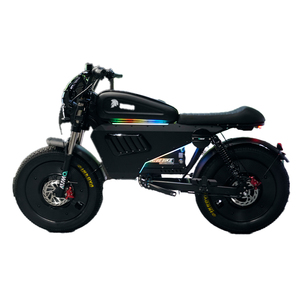 Bicicleta eléctrica de doble velocidad de 3000W con batería integrada, marco de aleación de aluminio de largo alcance, engranaje de cadena única para ciclismo de tierra para 2 adultos - Product Image 3