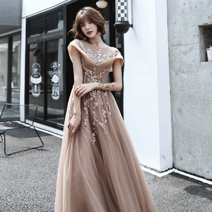 2025 Bán Buôn Chất Lượng Cao Một Dòng Người Yêu Tắt Vai Appliqued Với Ngọc Trai Evening Dresses Phụ Nữ Sang Trọng Trang Phục Chính Thức Prom Ăn Mặc - Product Image 1