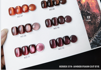 Vente en gros OEM – Gel UV Effet Œil de Chat Ambre Chatoyant Automnal 12 Couleurs, Gel à Ongles Magnétique Métallique Flash pour Salons de Manucure et Manucure DIY
