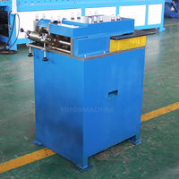 Machine de formage de colliers de conduits d'air HVAC CNC YUFON tout-en-un pour la transformation de tôles en fer galvanisé pour la ventilation spirale