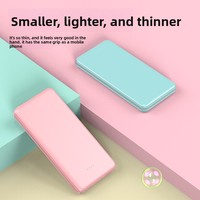 Batterie externe ultra-fine de 20000 mAh, grande capacité, charge rapide, sortie multi-ports, compacte, portable