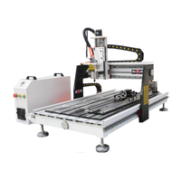 4 Axis Tafelmodel 6090 3D Cnc Router 80Mm-150Mm Roterende As Mini Kleine/Desktop Cnc Router/Reclame Cnc Desktop Machine