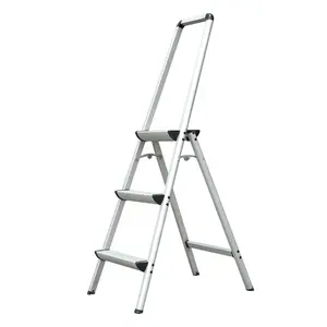 Aluminium Huishoudelijke Trap Ladder Aangepaste Multi-Use Verkoop Opvouwbare Ladders Opvouwbare Aluminium Vouwbare Aluminium Ladder Voor Bibliotheek