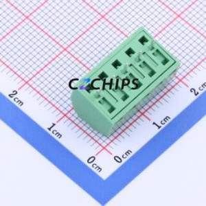 JL102-35005G01 Screw Terminal Block Through hole Component (THT),P=3.5mm Connector 1x5P 3.5mm Green Through Hole - Product Image 2