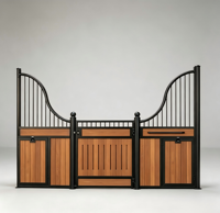 Façade d'écurie articulée à fixer par boulons, sans soudure requise, panneau modulaire, cadre métallique galvanisé, garantie de 5 ans sur les composants principaux
