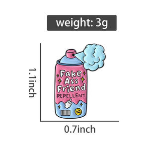 เข็มกลัดนิ้วกลางแบบติดยางเพื่อนแบบตลกสำหรับเป็นของขวัญ - Product Image 6