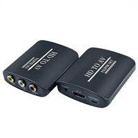 Convertidor Adaptador Mayorista HDM1 a AV Compuesto (CVBS) y S-Video + Audio con Salida de Interruptor PAL/NTSC