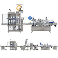 Ligne de production de machine de remplissage d'huile de cuisson MTW personnalisable pour bouteilles de pâte de tomate beurre d'arachide olive sésame tournesol