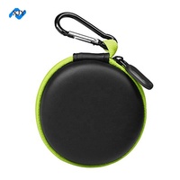 Iso Bsci Logo kustom cetak hitam ritsleting tahan air Eva casing pelindung Earphone multifungsi keras Case kotak kantong tas keras