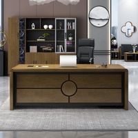 Meubles de bureau commerciaux de luxe personnalisés en forme de L, bureau de PDG moderne, hauteur réglable, pliable, extensible, en bois, facile à assembler