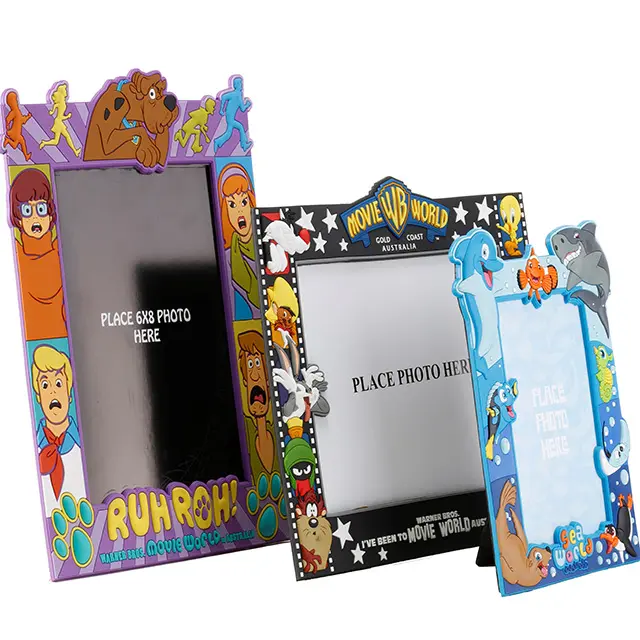 Personalized High Quality Custom 3D Soft PVC Photo Frame Children's cartoon Photo Frame