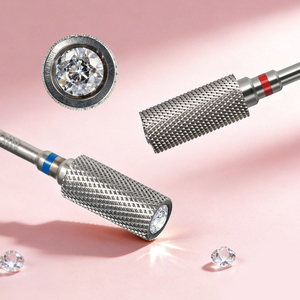 Brocas de Carburo para Uñas Yaqin con Punta de Cristal, 3/32'', Cabezal de Pulido y Lijado de Gel Acrílico para Uñas, Brocas de <span class=keywords><strong>Manicura</strong></span> - Product Image 2