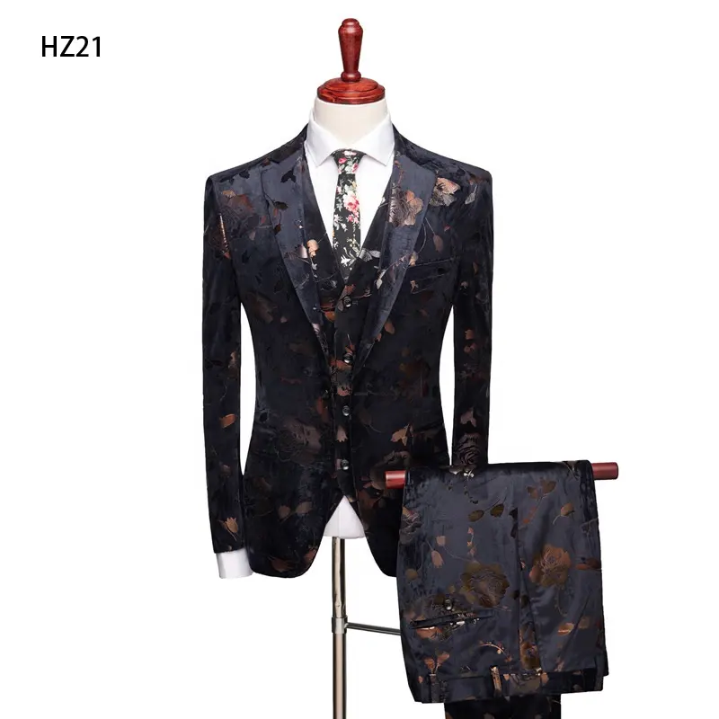Jancember HZ21 Best Manufacturer Design Men Wedding Suit