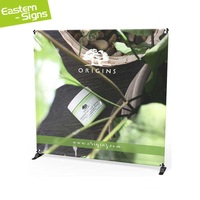 Support de toile de fond photo portable imprimé sur mesure en tissu tendu pour événements en studio et image de marque