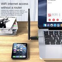 Receptor Wifi USB de 150M sin Controladores, Adaptador Wifi USB para Computadora de Escritorio y Portátil, Tarjeta de Red Inalámbrica