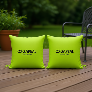 OXdAPEAL Cojines para sillas de exterior, 16x16 pulgadas, tela Oxford, color verde sólido, resistentes al agua, extraíbles, lavables, juego de 2 - Product Image 2