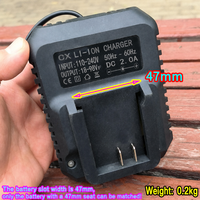Batterie Li-ion en plastique 21V 4.0Ah pour perceuse sans fil, outil électrique, indicateur LED, remplacement BMS, garantie 3 ans, modèle 48VF128VF