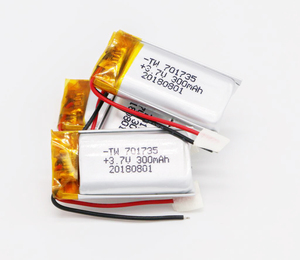 Long strip <span class=keywords><strong>3</strong></span>,7 v 701735 lipo battery pack 300mAh batteries refillable - Product Image 2