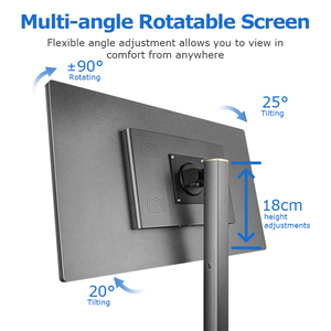 เครื่องสตรีมมิ่ง HD 27นิ้ว<span class=keywords><strong>จอ</strong></span><span class=keywords><strong>ทีวี</strong></span>อัจฉริยะหน้า<span class=keywords><strong>จอ</strong></span>สัมผัสป้องกันแสงสีฟ้าจอภาพ LCD พร้อมแบตเตอรี่ในตัวขาตั้ง LCD แบบเคลื่อนย้ายได้ - Product Image 3