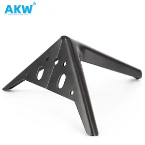 AKW थोक मूल्य फर्नीचर सहायक उपकरण हार्डवेयर मेटल बेड कैबिनेट ब्लैक क्रोम गोल्ड सोफा फीट लेग