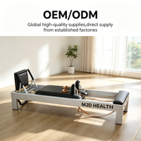 MJD Klassischer Aluminium-Reformer, Hochwertiges Kommerzielles Pilates Core-Bett, Geeignet für Kernkraft-Übungen