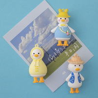 Aimant de réfrigérateur Canard 3D personnalisable Design Art Déco Petit autocollant d'artisanat en résine Décoration spécifique à l'usine pour les cadeaux