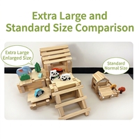 Blocs de construction pour construire la maison de l'architecte, jouets interactifs parent-enfant pour l'éveil de l'intelligence des enfants