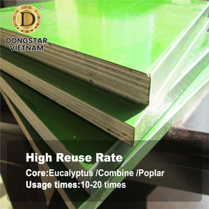 Contrachapado Recubierto con Película de PP Verde de 18 mm, 4x8 pies, Resistente al Agua, con Pegamento WBP, para Encofrados de Hormigón - Product Image 3
