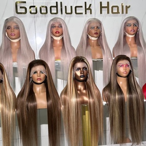 Perruques Lace Front 613 Highlight, Cheveux Humains 100% Naturels, Lisses et Raides, Super Double Drawn (SDD), Prêtes à Porter, Fournisseurs de Cheveux Vietnamiens - Product Image 1