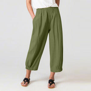<span class=keywords><strong>Pantaloni</strong></span> larghi sportivi da donna estivi <span class=keywords><strong>pantaloni</strong></span> larghi <span class=keywords><strong>in</strong></span> <span class=keywords><strong>misto</strong></span> <span class=keywords><strong>lino</strong></span> di cotone di alta qualità <span class=keywords><strong>pantaloni</strong></span> Casual da allenamento per donna - Product Image 5