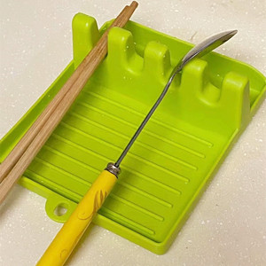 Soporte creativo para espátulas, tapete para cucharones de sopa, reposapalillos, organizador de tapas de ollas, estante de cocina, soporte para espátulas y cucharas de encimera - Product Image 1