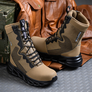 Nueva parte superior alta con características de seguridad resistentes a pinchazos, <span class=keywords><strong>botas</strong></span> tácticas para exteriores de máxima protección, <span class=keywords><strong>botas</strong></span> de trabajo de moda - Product Image 3