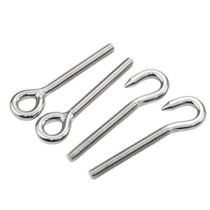 Eight Directions Stainless Steel Eye Bolts M4 M5 M6 M8 M10 M12 M16 Fully Threaded Type For Construction Industry - Product Image 1