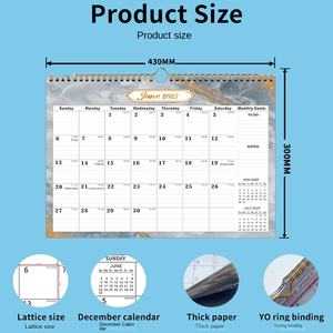 Calendrier vertical du Nouvel An 2024, plusieurs jours fériés nationaux, couverture rigide, 100 cm, <span class=keywords><strong>livre</strong></span> YOCircle pour vente chaude - Product Image 4