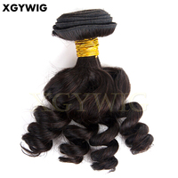 Extensions de tressage et de tissage en cheveux vierges brésiliens, couleur naturelle, teintables, bouclés lâches, en lots, prix usine, vente en gros