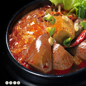 Vente flash Vermicelles larges séchés Goût délicat Sang de canard épicé Tofu piquant 535g - Product Image 2