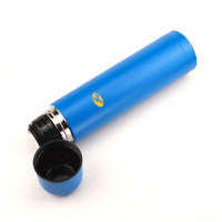 Precio de Fábrica, Termo de Acero Inoxidable de Doble Pared con Forma de Bala, 350ml, 500ml, 750ml, 1000ml, con Bolsa de PU